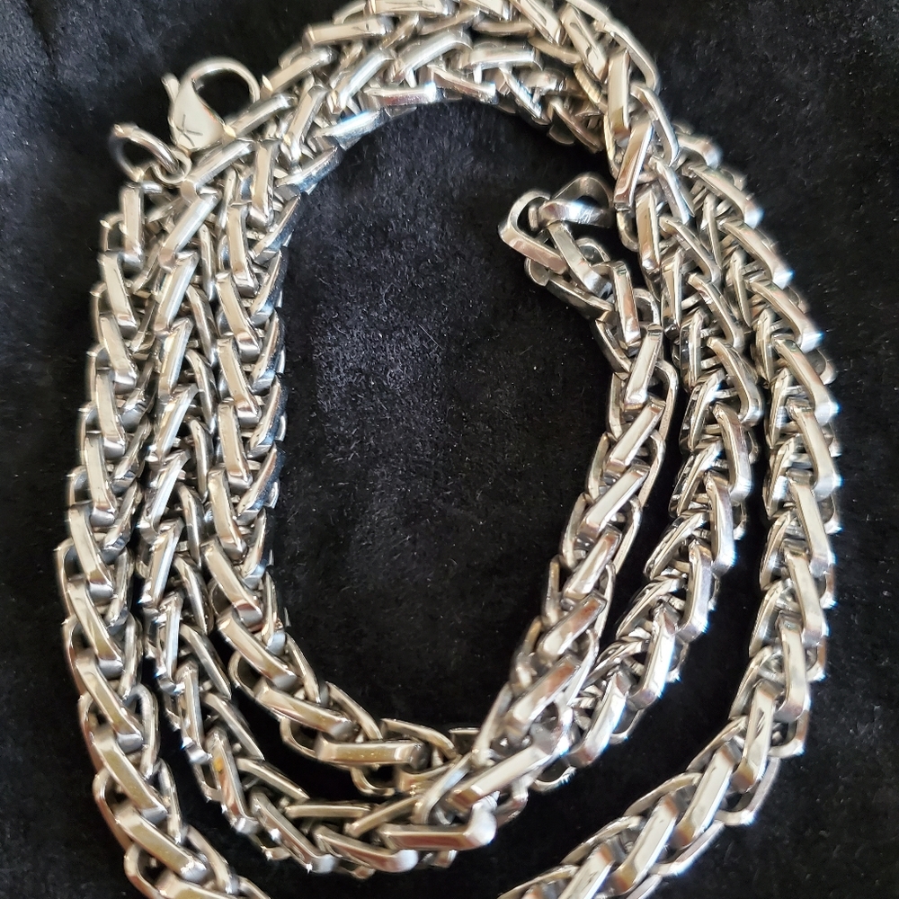 Stainless Steel Wheat Chain Necklace